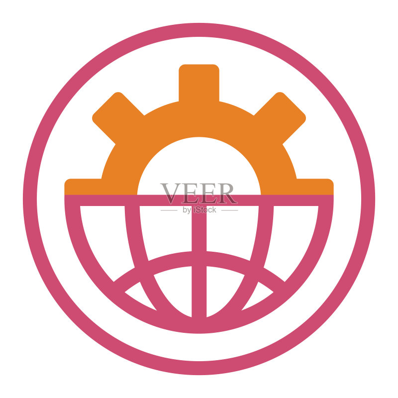 全球工程连接图标图标素材