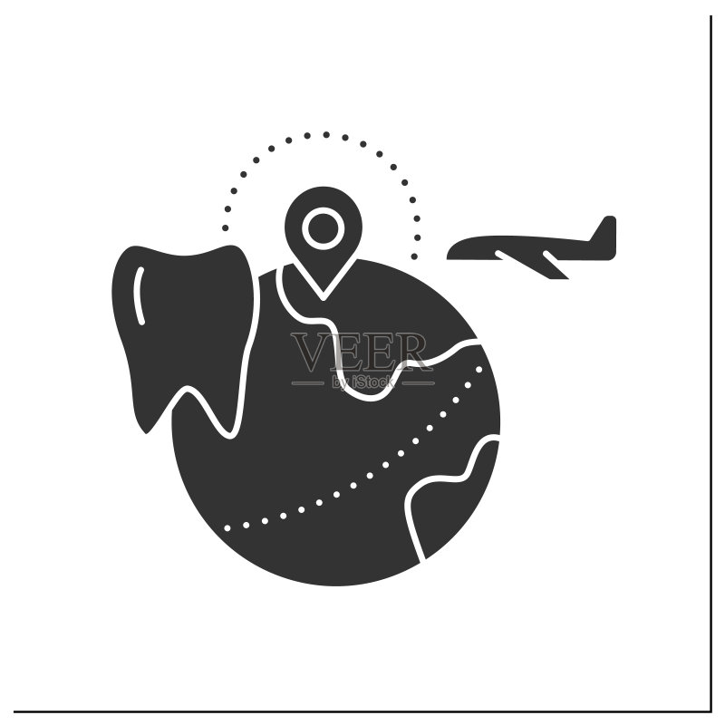 牙科旅游标志图标图标素材