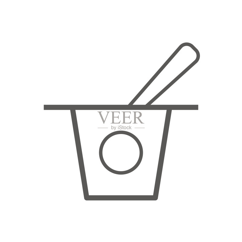 酸奶矢量线性图标图标素材