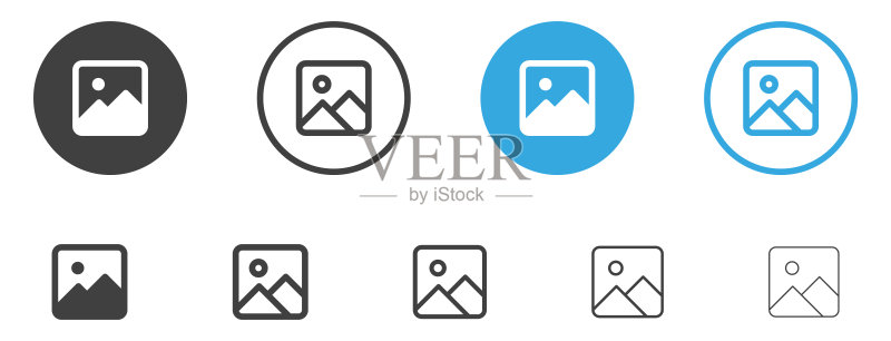 图库图标矢量图,图片相册图标图标素材