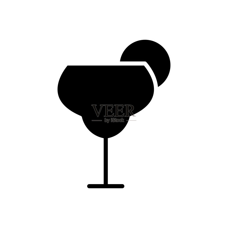 酒杯图标,可编辑笔触设计模板矢量图图标素材
