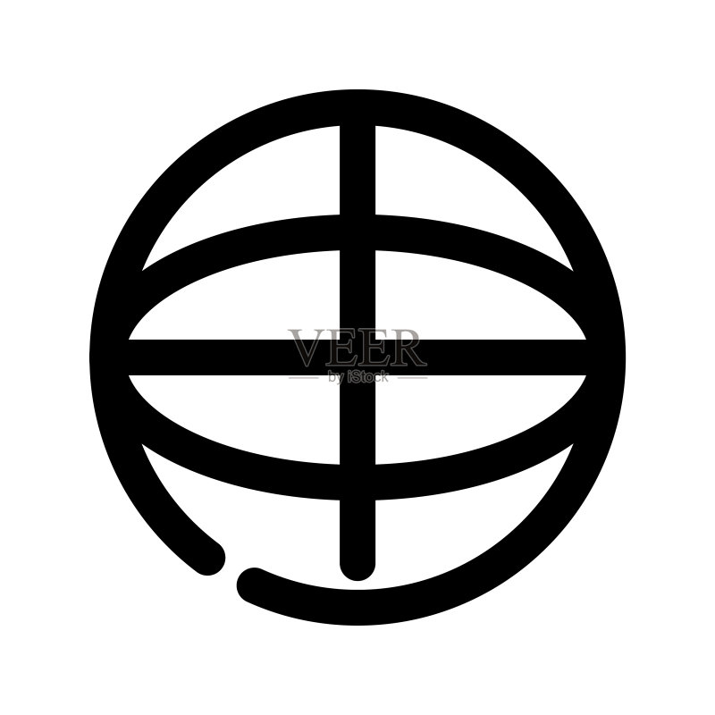 篮球图标矢量插画图标素材
