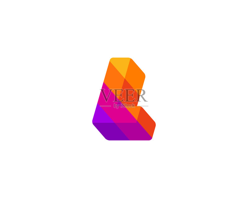 L字母标志图标设计模板图标素材