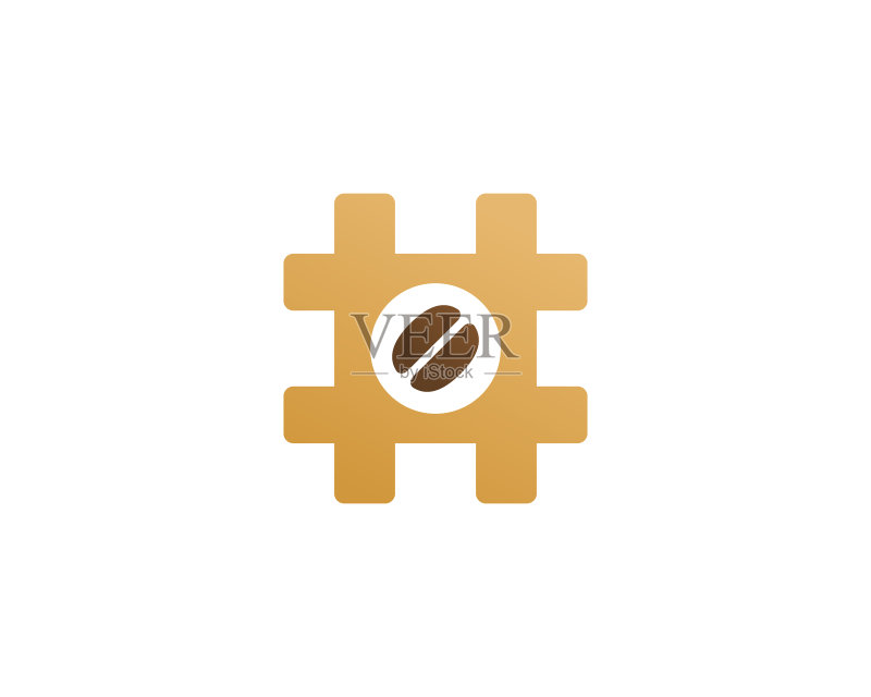 话题标签符号咖啡图标设计模板图标素材