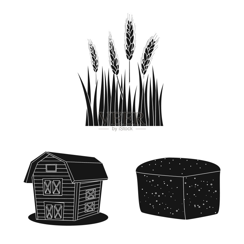 黑麦植物图标集设计图标素材