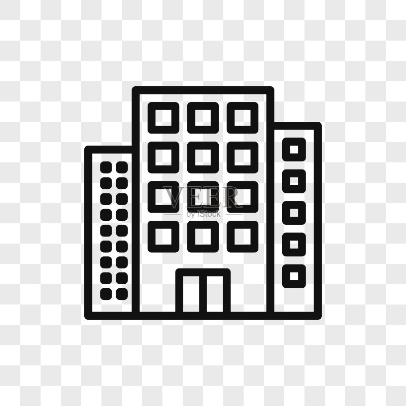 现代简约建筑图标图标素材