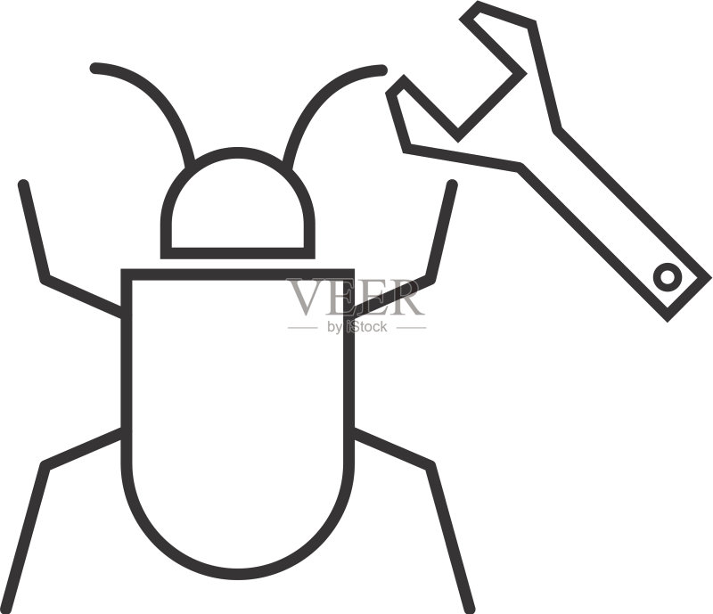 Bug修复黑线图标图标素材