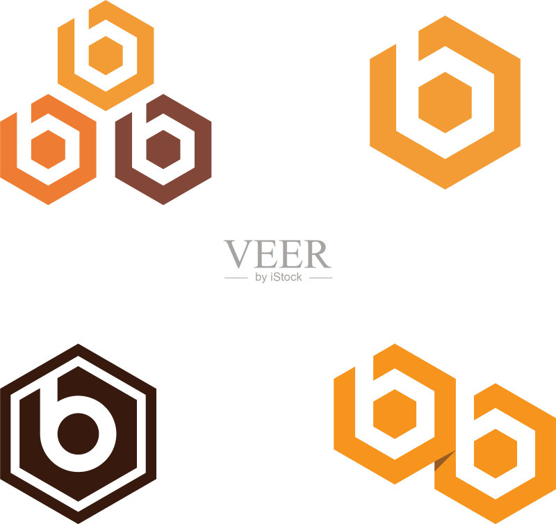 蜜蜂logo模板图标素材