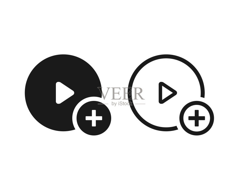 添加视频图标矢量素材图标素材