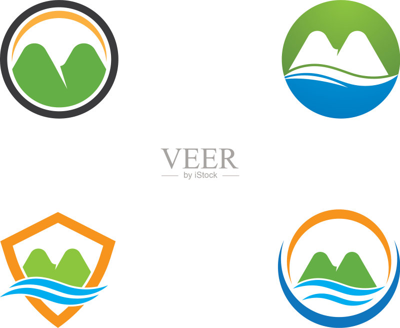 山脉Logo图标素材