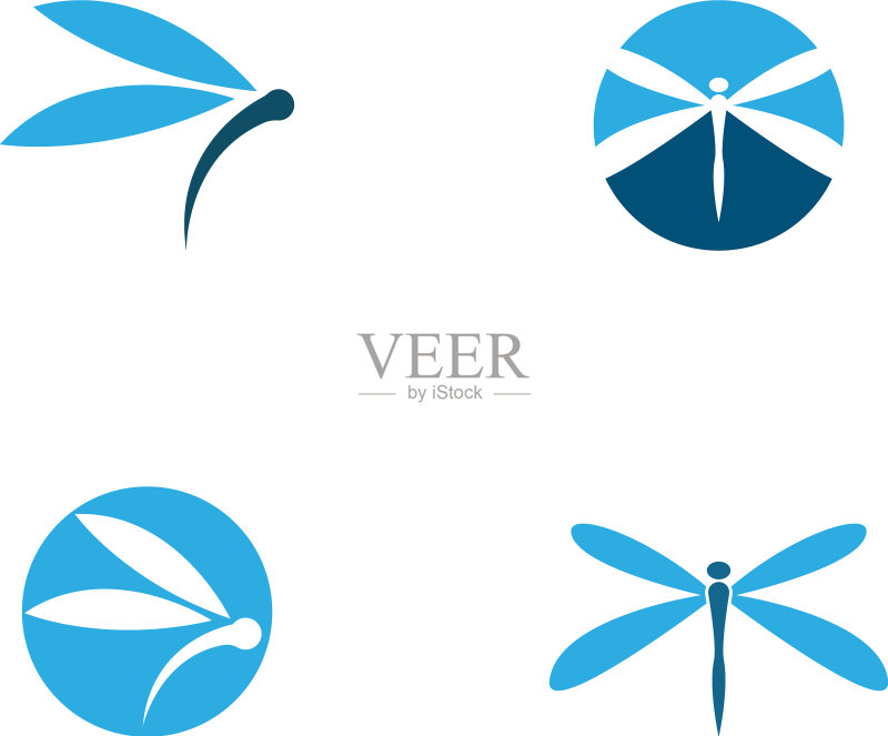 蜻蜓Logo图标素材