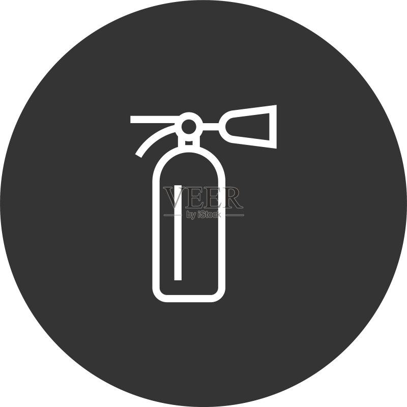 网页现代风格灭火器图标图标素材