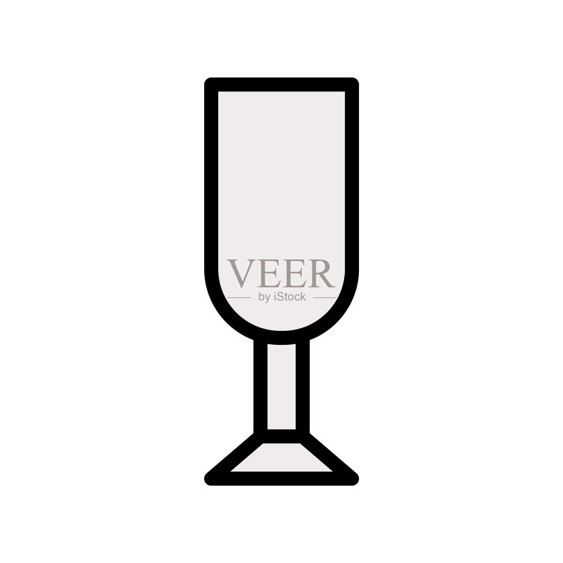 酒吧苏打玻璃可编辑轮廓图标图标素材