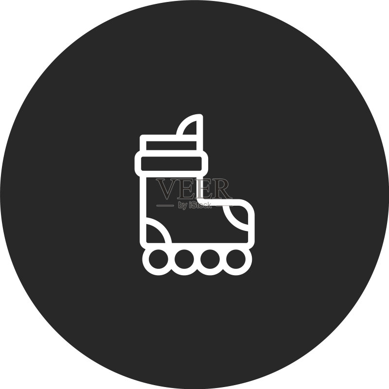轮滑鞋图标图标素材