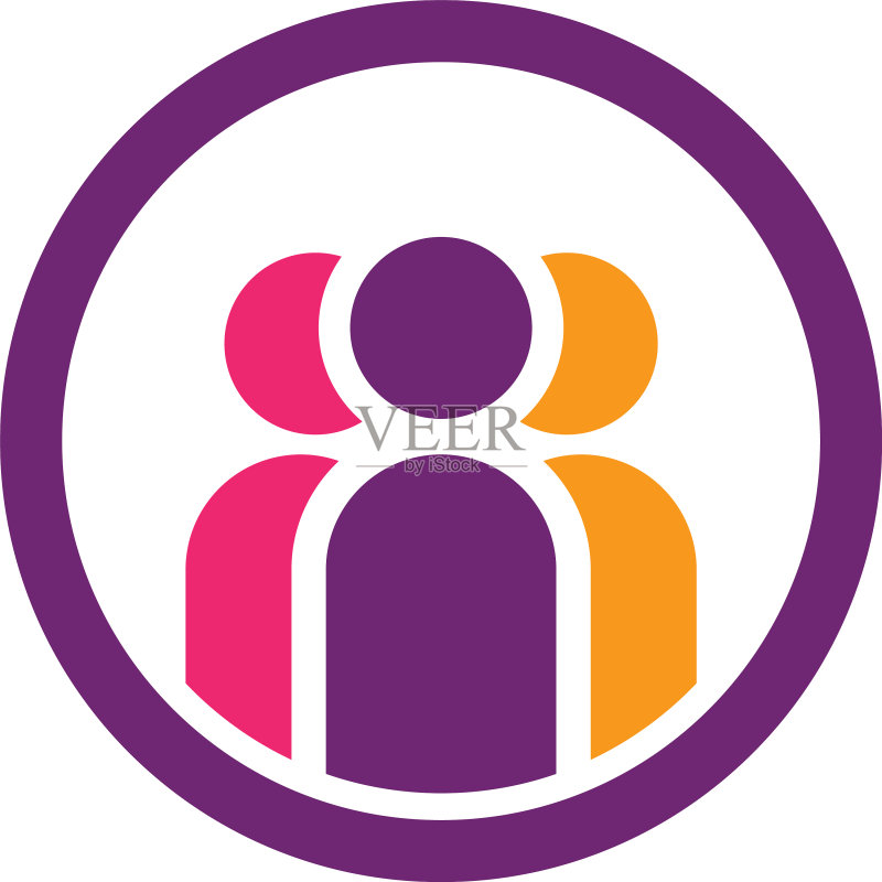 社区网络和社会图标设计模板图标素材