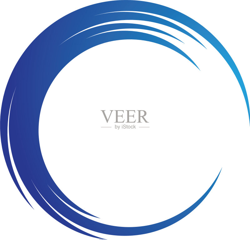波浪符号和图标logo模板图标素材
