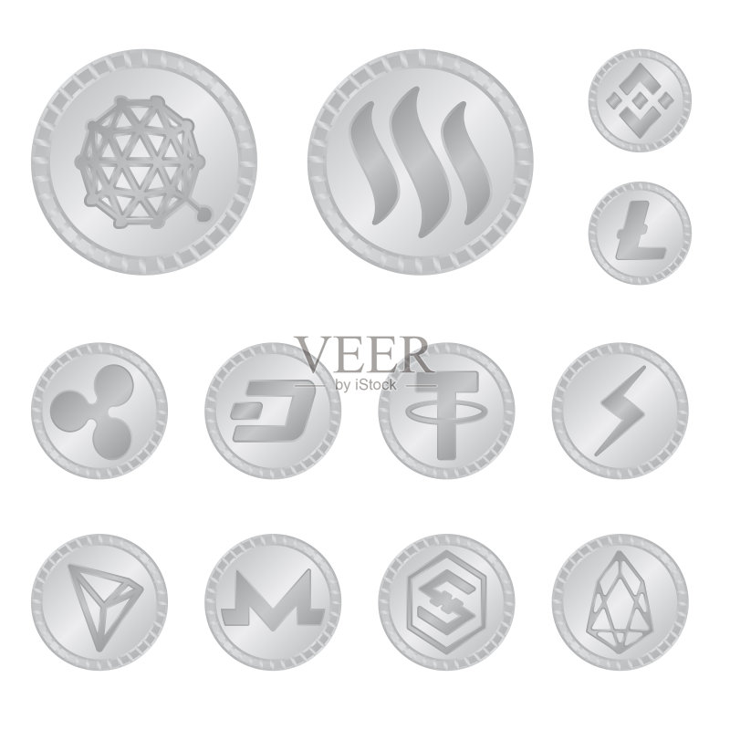 密码学和金融标志设计图标素材