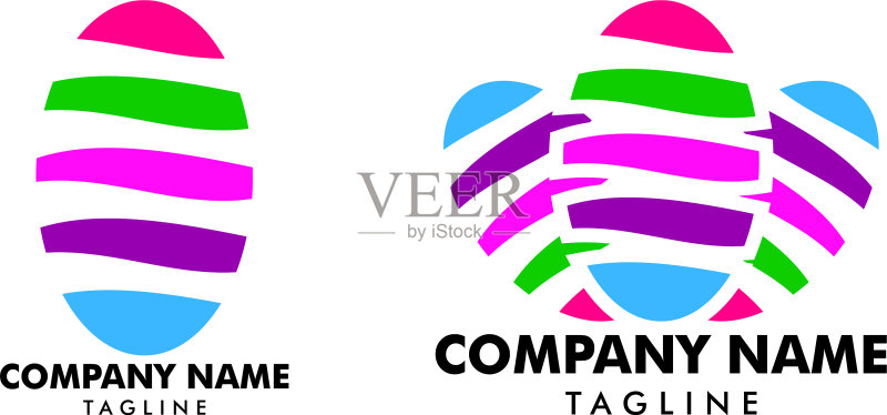 美甲工作室Logo模板设计图标素材