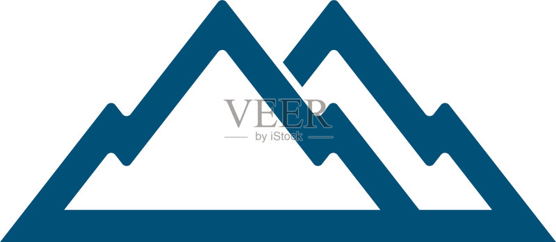 山脉Logo图标素材
