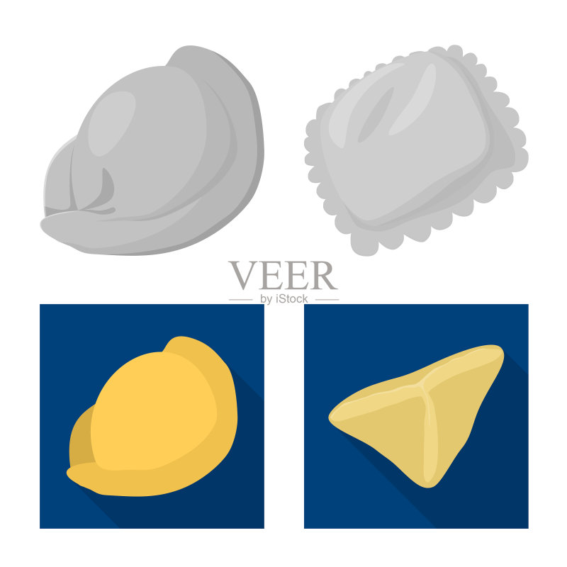 隔离物体产品和烹饪Logo图标素材