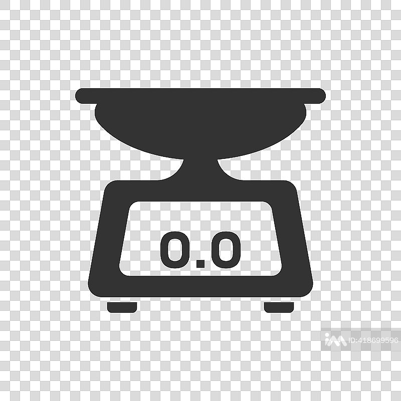 扁平风格的浴室体重秤图标图标素材
