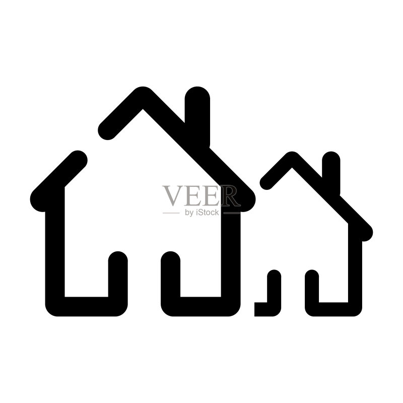 房屋图标网页标志图标素材