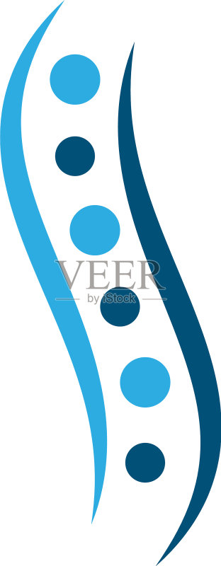 脊柱诊断标志logo模板图标素材