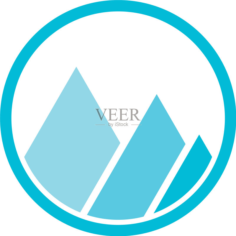 山脉Logo图标素材