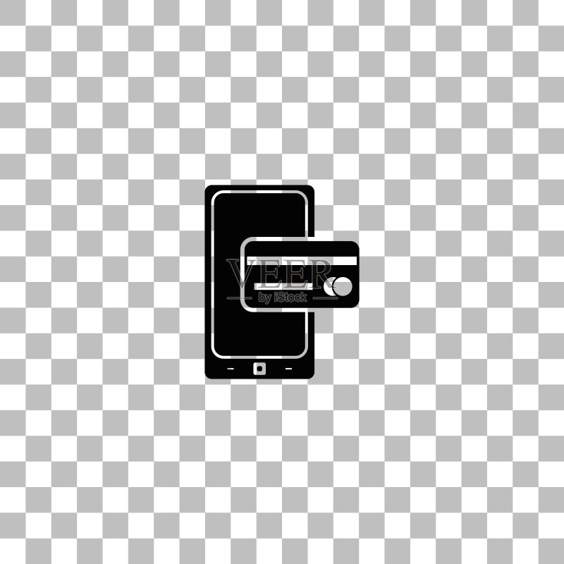 手机支付图标扁平风格图标素材