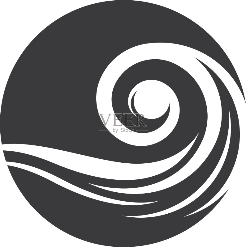 水波纹Logo图标图标素材