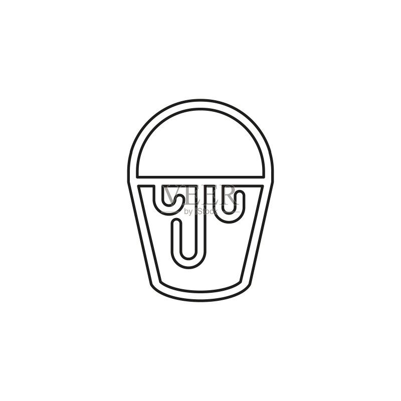 油漆桶图标绘画标志符号图标素材