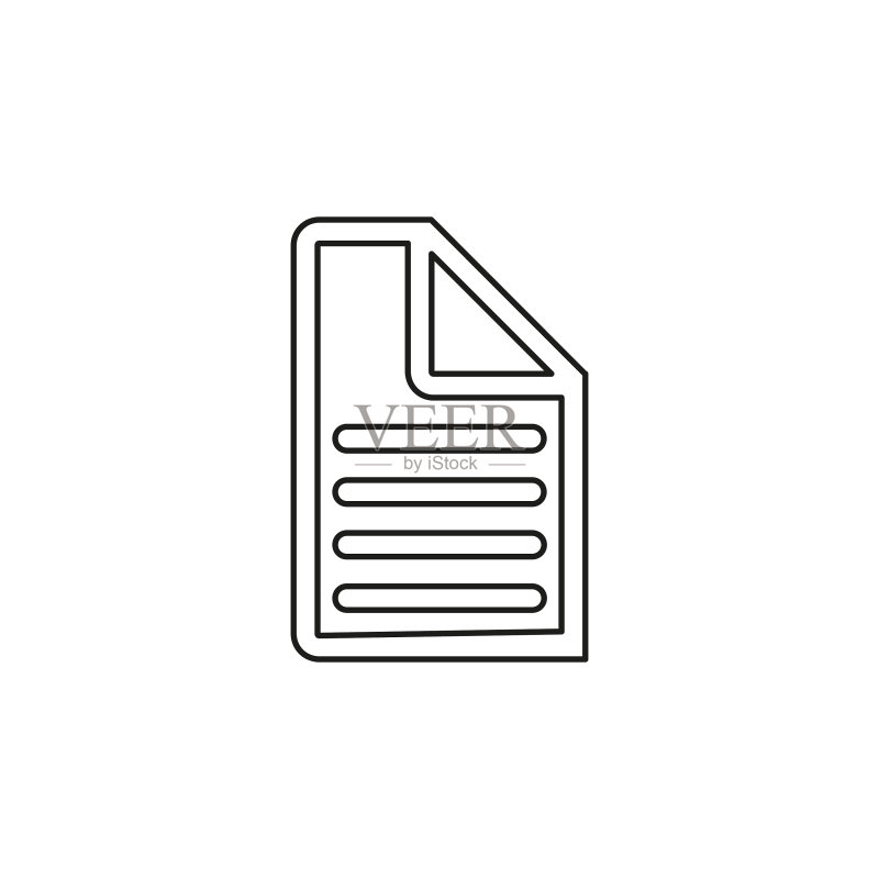文档列表-纸张图标-网页符号图标素材