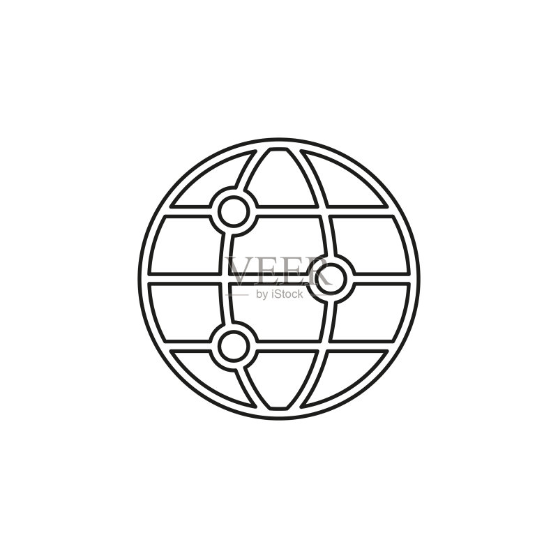 全球网络图标互联网科技图标素材
