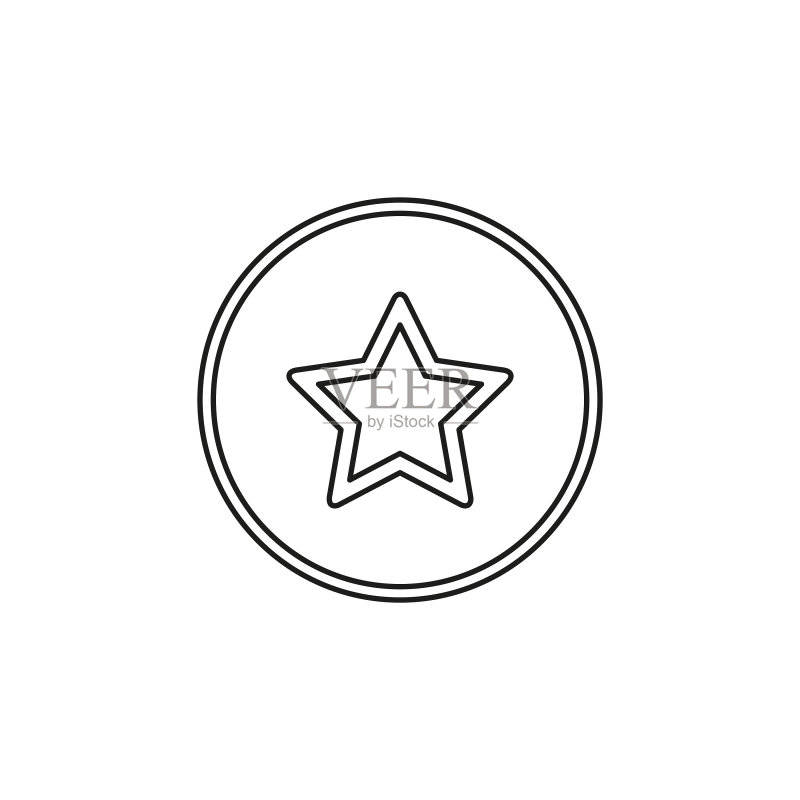 收藏星形图标图标素材
