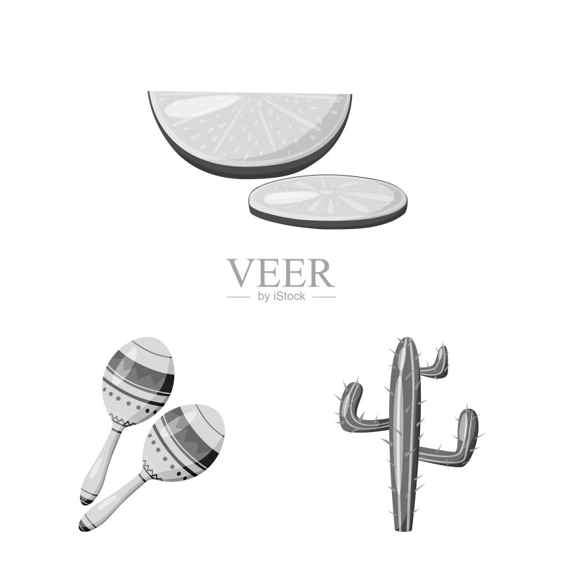 墨西哥卷饼和节日图标设计图标素材