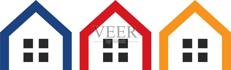 房地产物业和建筑标志图标素材