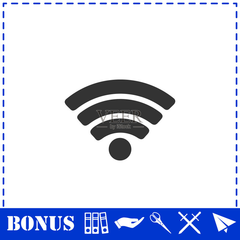 WIFI图标(扁平风格)图标素材