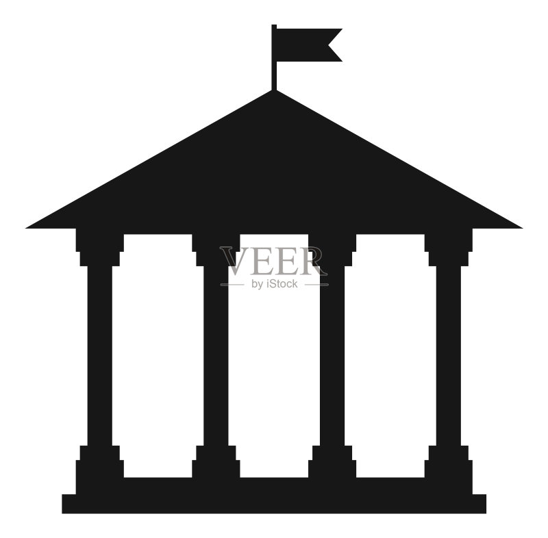 大学古典建筑图标图标素材