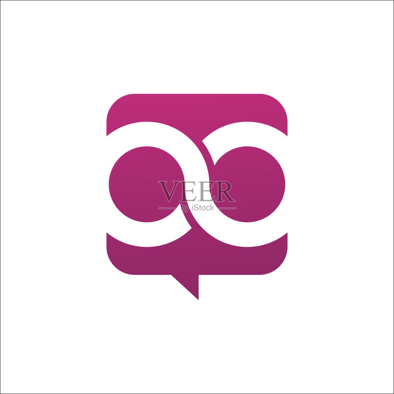 彩色对话气球泡泡语音Logo图标图标素材