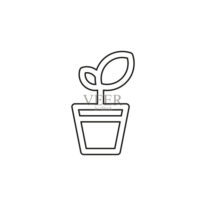 盆栽图标图标素材