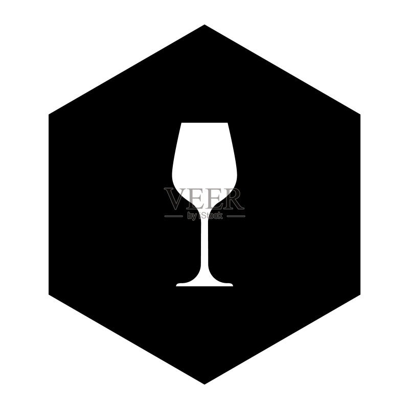 酒杯和梳子图标素材