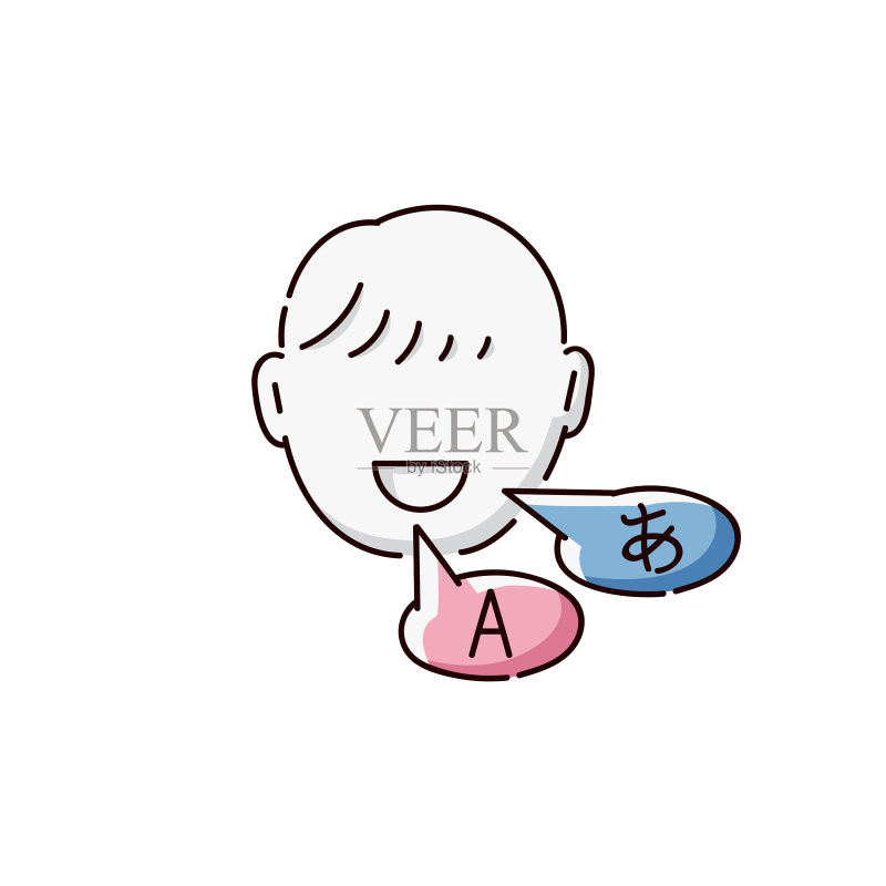 外语学校图标男士素描图标素材