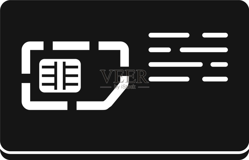手机SIM卡图标简约风格图标素材