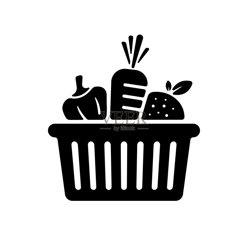 蔬菜天然食品矢量图标图标素材