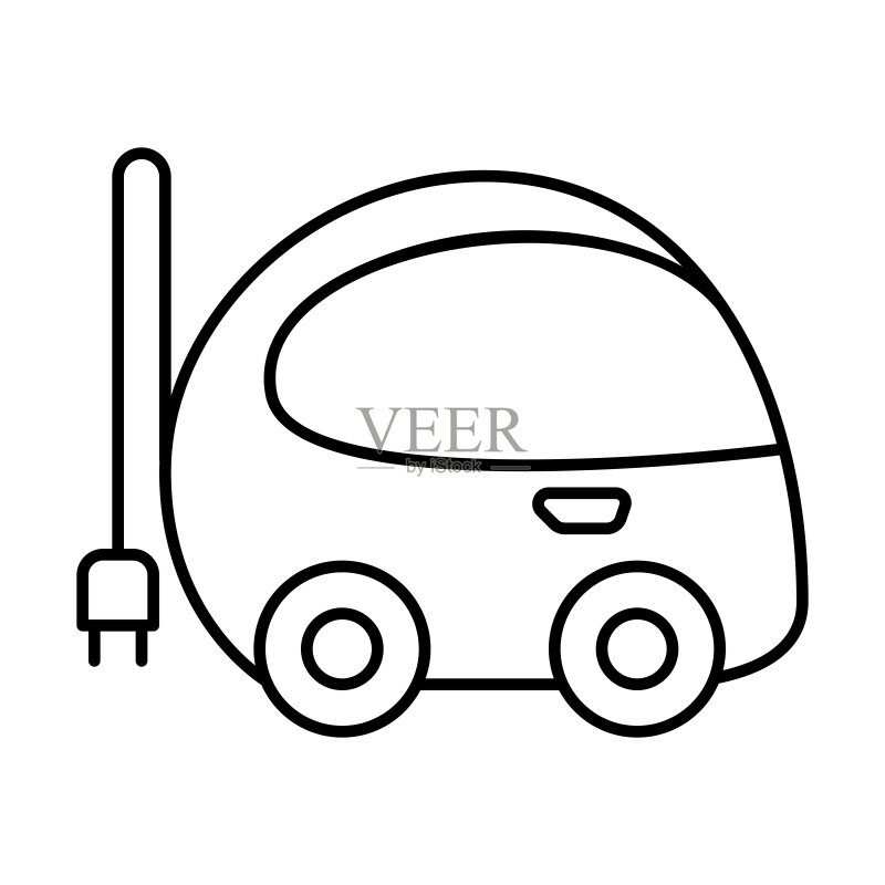 电动汽车图标图标素材