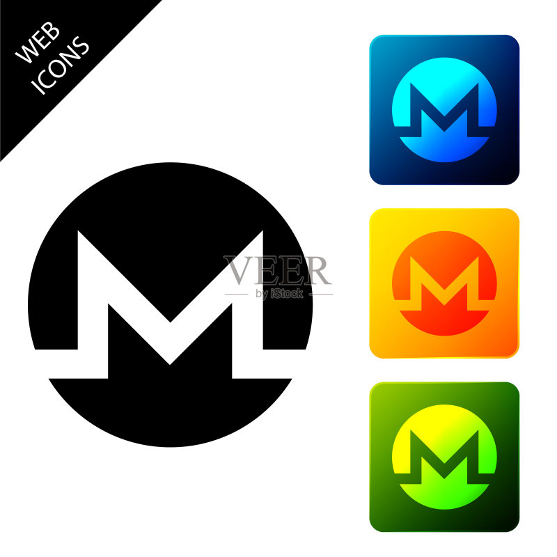 门罗币XMR图标图标素材