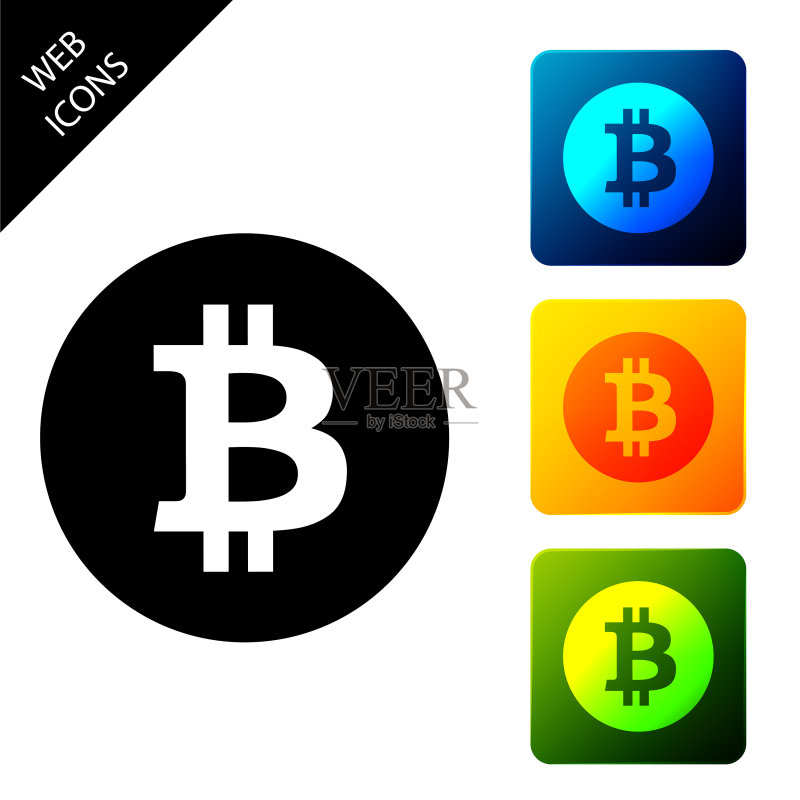 比特币加密货币图标图标素材