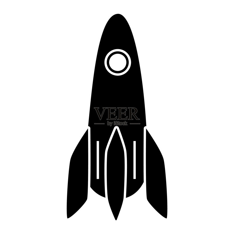 火箭图符图标宇宙飞船图标素材