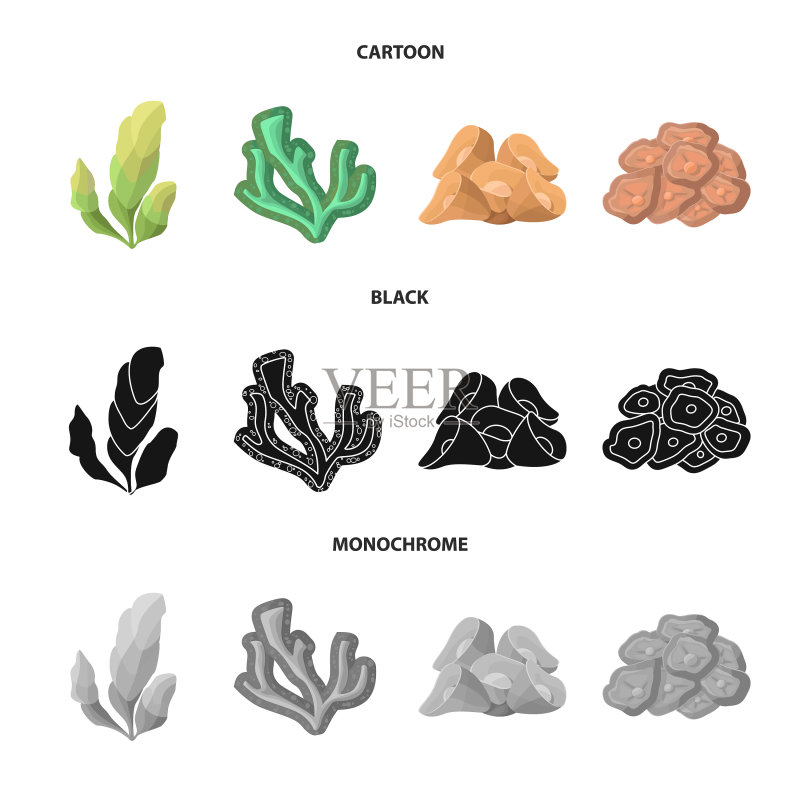 生物多样性与自然标志设计图标素材