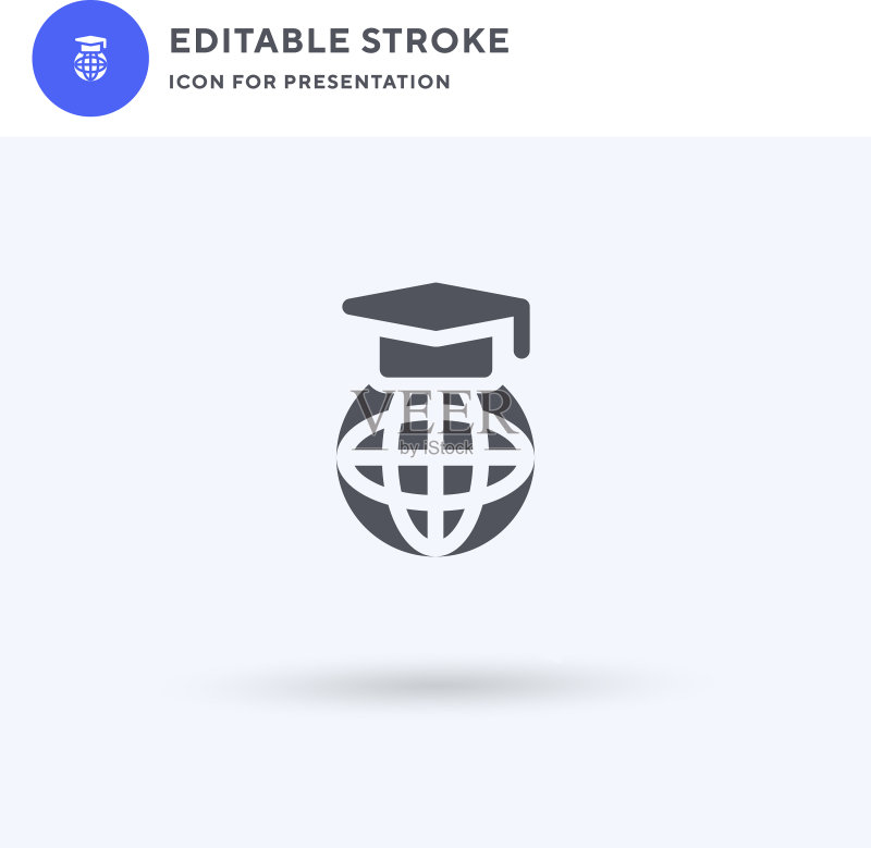 在线教育图标扁平设计图标素材